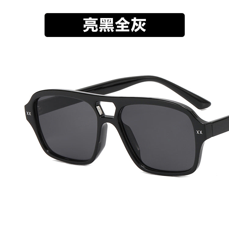 Wholesale Double Beam Square PC Sunglasses